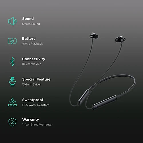 Realme Buds Wireless 3 Bluetooth Neckband Earphones